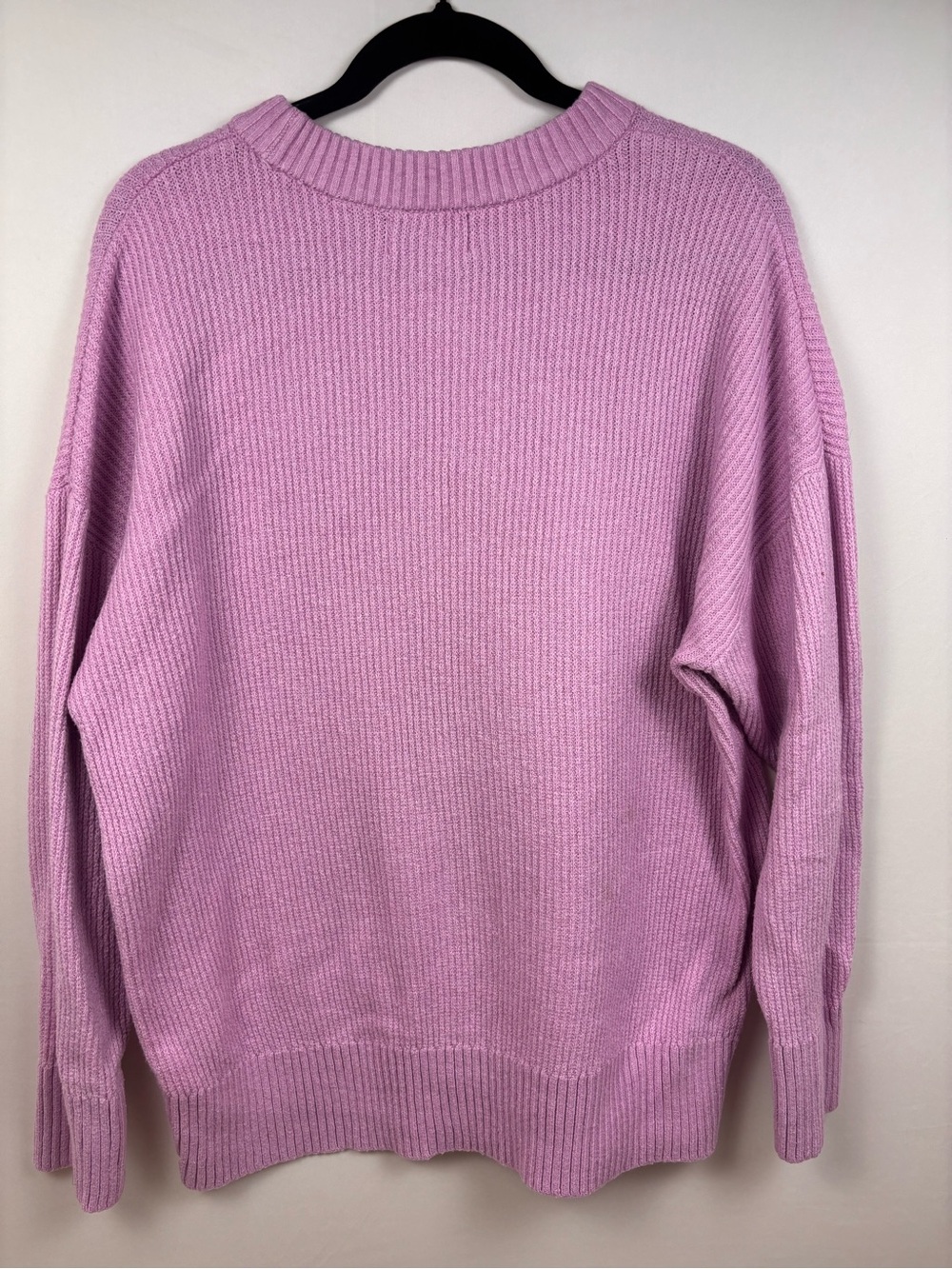 Old Navy Lilac Ribbed Crewneck Sweater